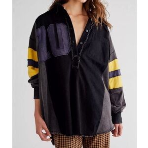we the free | free people | varsity graphic pullover size medium